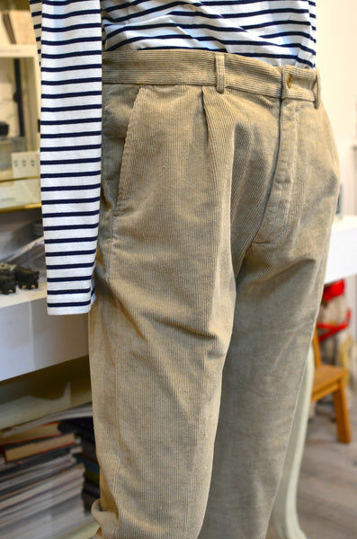 EAST HARBOUR SURPLUS - CORDUROY PANTS (BRYAN) BEIGE