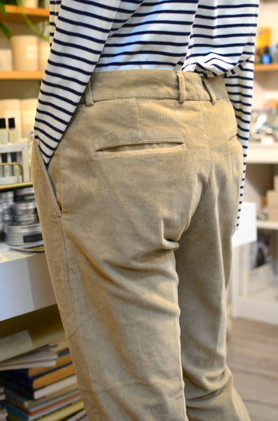 EAST HARBOUR SURPLUS - CORDUROY PANTS (BRYAN) BEIGE