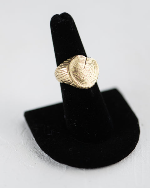 CAT BATES X PTC - TREE TRUNK - SIGNET RING (LUMBER COLLECTION)