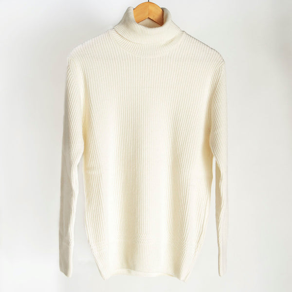 EAST HARBOUR SURPLUS - TURTLENECK SWEATER (MARTA 54) WHITE