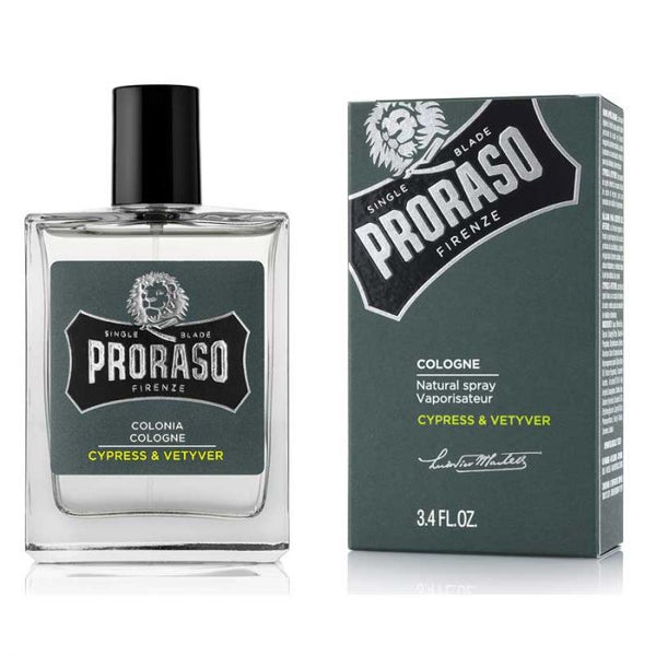 PRORASO - SINGLE BLADE - COLOGNE (CYPRESS & VETYVER) 3.4 FL OZ