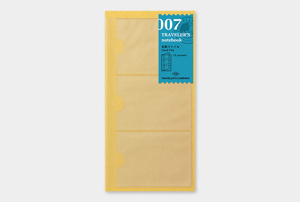 TRAVELER'S NOTEBOOK - 007 REGULAR SIZE (REFILL - CARD FILE)