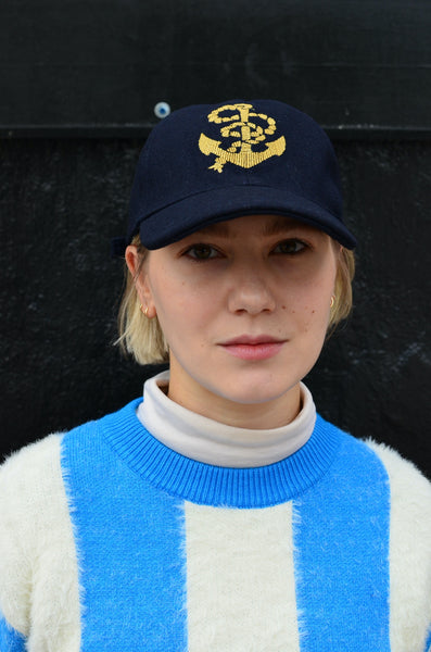 EAST HARBOUR SURPLUS - BASEBALL CAP (ANCHOR - DARK NAVY)