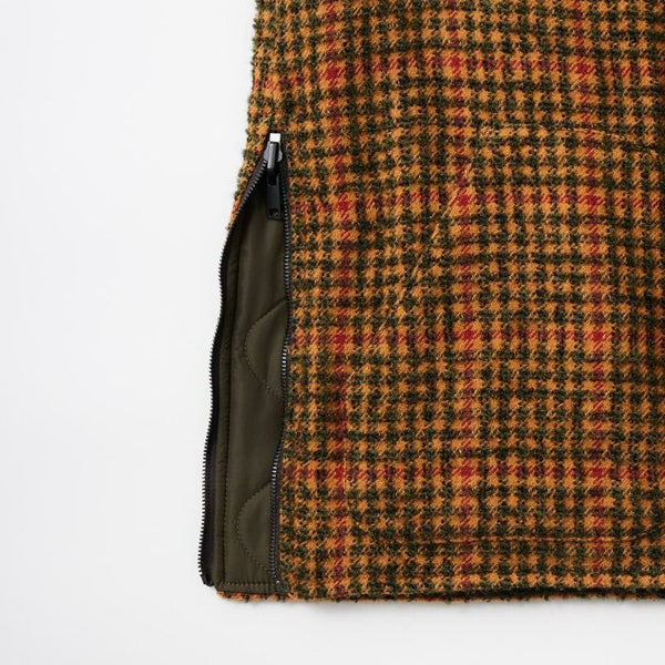 EAST HARBOUR SURPLUS - BRISTOL REVERSIBLE VEST (GREEN/BROWN/RED/GREEN PLAID)