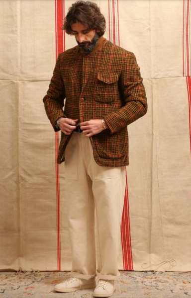 EAST HARBOUR SURPLUS - CHESTER TWEED SPORTS JACKET (BROWN/RED/GREEN)