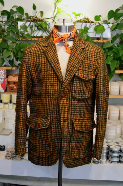 EAST HARBOUR SURPLUS - CHESTER TWEED SPORTS JACKET (BROWN/RED/GREEN)