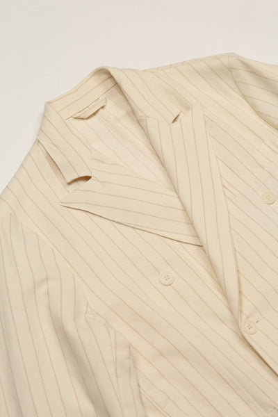EAST HARBOUR SURPLUS - DOVER 2001 DOUBLE BREASTED BLAZER (PINSTRIPE / OFF-WHITE)