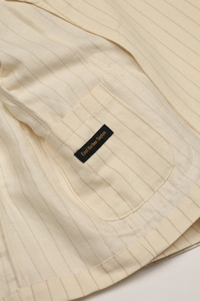 EAST HARBOUR SURPLUS - DOVER 2001 DOUBLE BREASTED BLAZER (PINSTRIPE / OFF-WHITE)