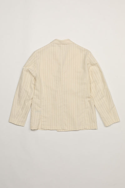 EAST HARBOUR SURPLUS - DOVER 2001 DOUBLE BREASTED BLAZER (PINSTRIPE / OFF-WHITE)