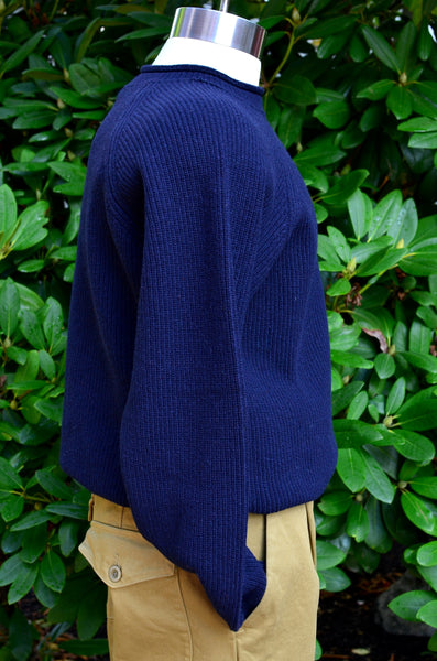 EAST HARBOUR SURPLUS - MAXIM FISHERMAN ROLLNECK SWEATER (NAVY)