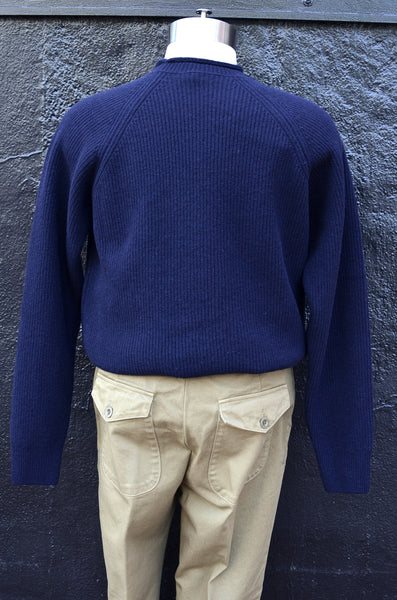 EAST HARBOUR SURPLUS - MAXIM FISHERMAN ROLLNECK SWEATER (NAVY)