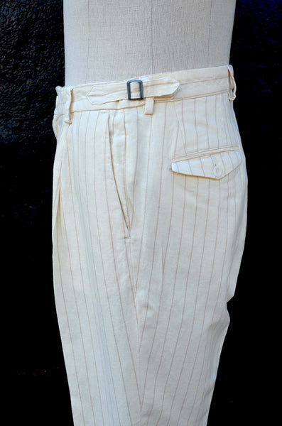 EAST HARBOUR SURPLUS - WYATT 2001 PANTS (PINSTRIPE / OFF-WHITE)