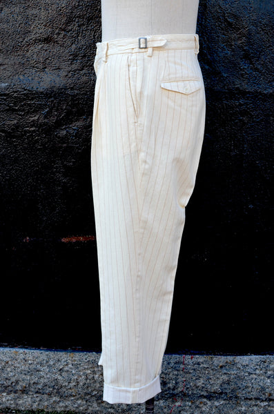 EAST HARBOUR SURPLUS - WYATT 2001 PANTS (PINSTRIPE / OFF-WHITE)