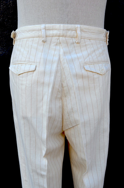 EAST HARBOUR SURPLUS - WYATT 2001 PANTS (PINSTRIPE / OFF-WHITE)