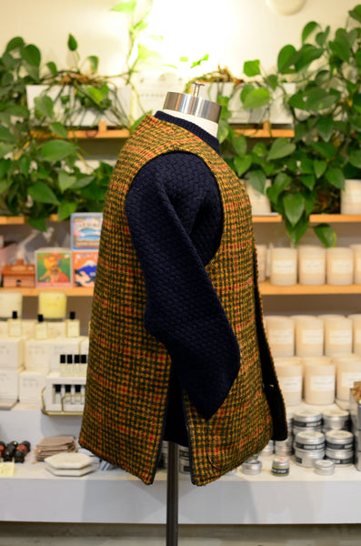 EAST HARBOUR SURPLUS - BRISTOL REVERSIBLE VEST (GREEN/BROWN/RED/GREEN PLAID)