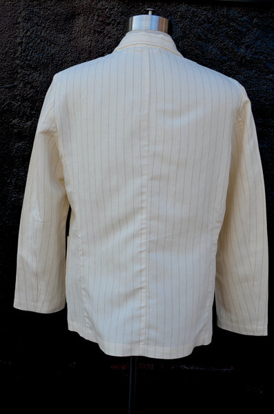EAST HARBOUR SURPLUS - DOVER 2001 DOUBLE BREASTED BLAZER (PINSTRIPE / OFF-WHITE)