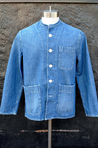 EAST HARBOUR SURPLUS - MASON 3370 (DENIM WORK JACKET) BLUE STONE WASHED