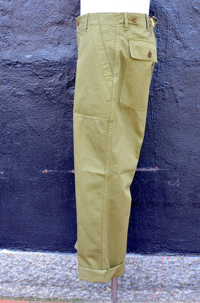 EAST HARBOUR SURPLUS - TEXAS FATIGUE HERRINGBONE PANTS