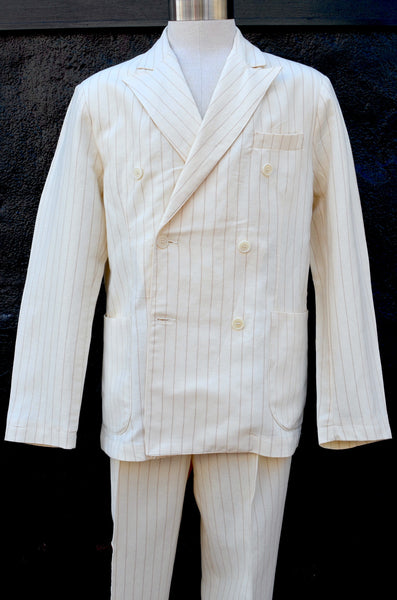 EAST HARBOUR SURPLUS - WYATT 2001 PANTS (PINSTRIPE / OFF-WHITE)