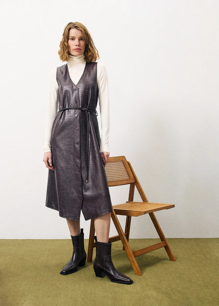FRNCH - ADONIA DRESS (CHOCOLATE)