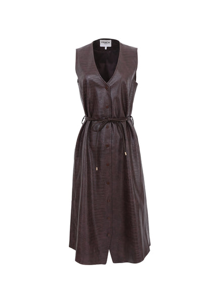 FRNCH - ADONIA DRESS (CHOCOLATE)
