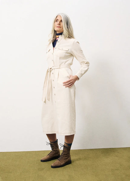 FRNCH - CLOTILDA SHIRT DRESS (BEIGE)