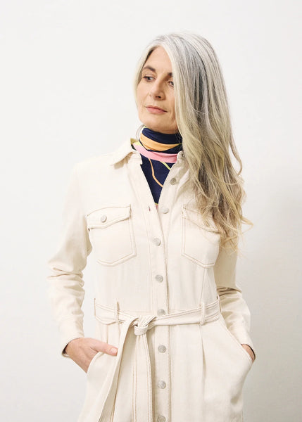 FRNCH - CLOTILDA SHIRT DRESS (BEIGE)