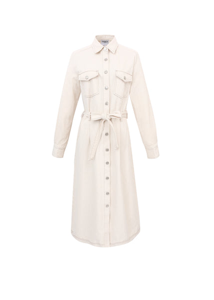 FRNCH - CLOTILDA SHIRT DRESS (BEIGE)