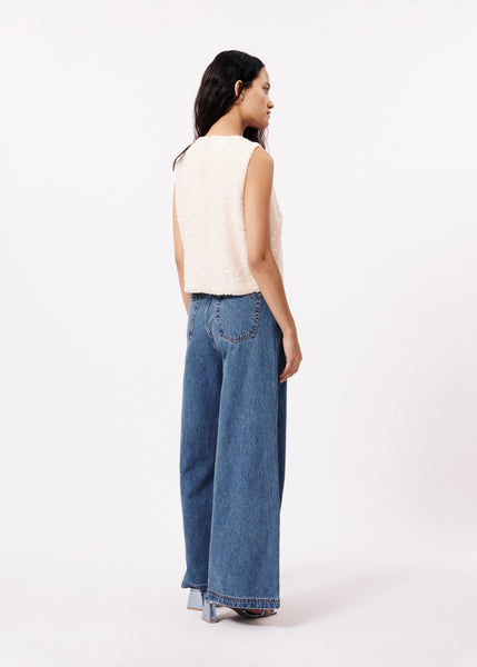 FRNCH -DAFNE TOP (CREAM)