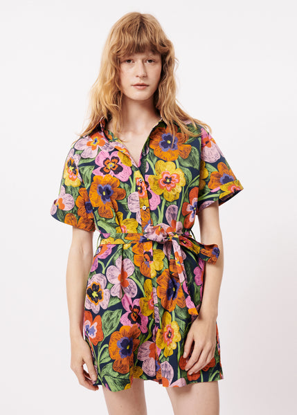 FRNCH -EVA ROMPER (SPICY GARDEN MARINE)