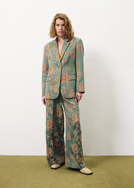 FRNCH - PAVERDY PANTS (GREEN JACQUARD)