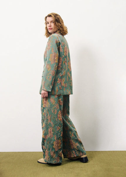FRNCH - PAVERDY PANTS (GREEN JACQUARD)