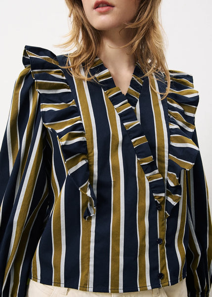 FRNCH -TAYA BLOUSE (BLUE)
