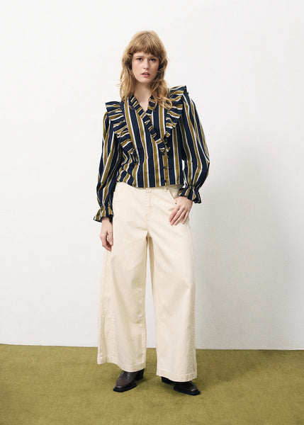 FRNCH -TAYA BLOUSE (BLUE)