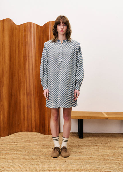 FRNCH PARIS - ALLIUM DRESS (BLUE)