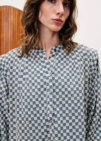 FRNCH PARIS - ALLIUM DRESS (BLUE)