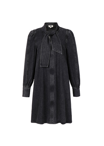 FRNCH PARIS - AUBEPINE DENIM DRESS (CHARCOAL)