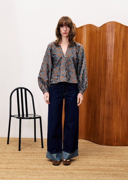 FRNCH PARIS - BOLDO BLOUSE (MARRON)