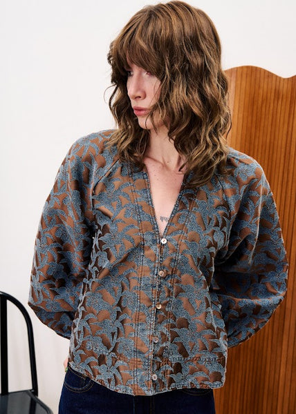 FRNCH PARIS - BOLDO BLOUSE (MARRON)