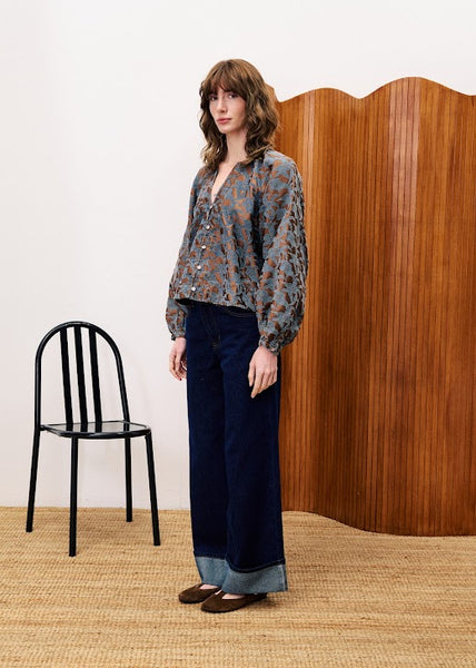 FRNCH PARIS - BOLDO BLOUSE (MARRON)