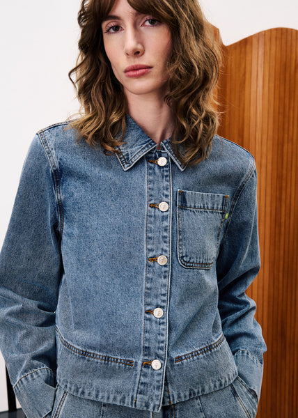 FRNCH PARIS - CAMUS DENIM JACKET (DENIM BLUE)