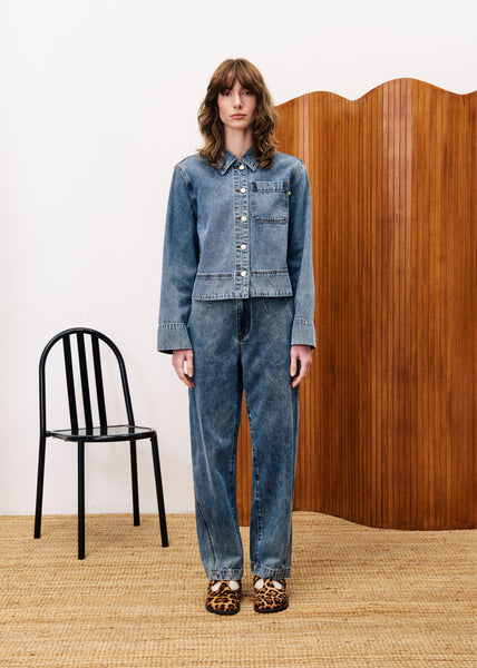 FRNCH PARIS - CAMUS DENIM JACKET (DENIM BLUE)