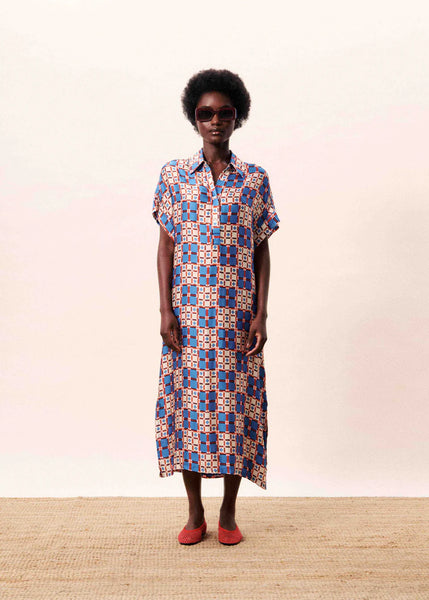 FRNCH PARIS - CANOPUS DRESS (AZULEJOS)