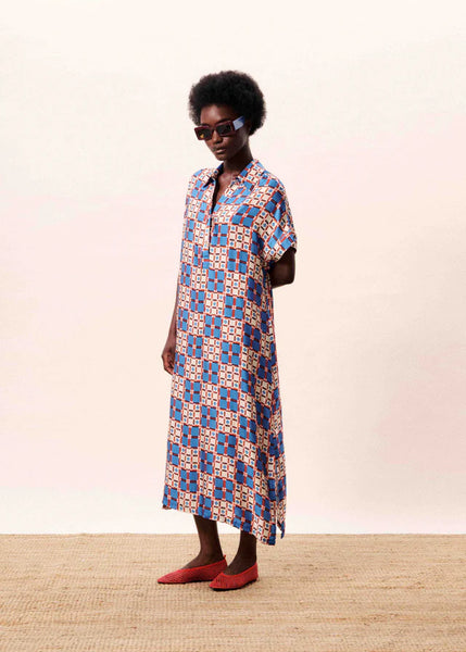 FRNCH PARIS - CANOPUS DRESS (AZULEJOS)
