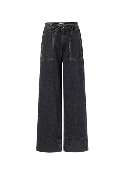 FRNCH PARIS - CLARKIA DENIM PANTS (WASHED BLACK)