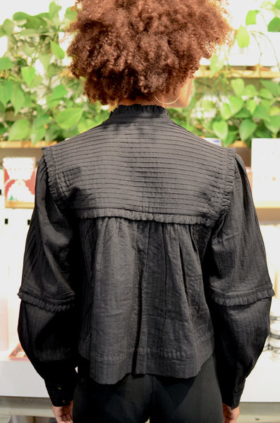 FRNCH PARIS - DAFFY BLOUSE (BLACK)