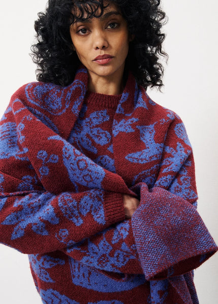 FRNCH PARIS - EGENIE SWEATER (FLORAL BLUE)