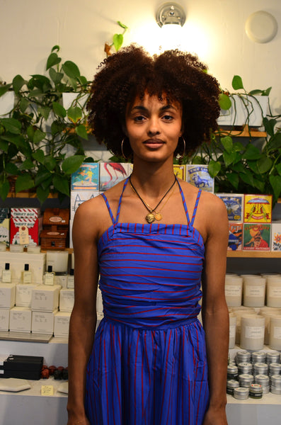 FRNCH PARIS - LAEILA ELECTRIC BLUE DRESS