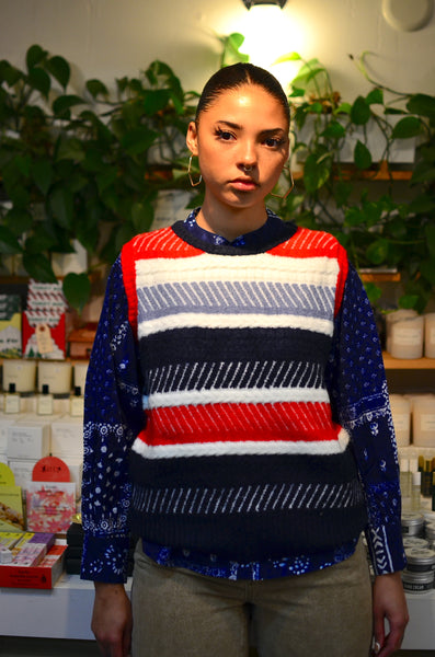 FRNCH PARIS - LINE KNITTED VEST