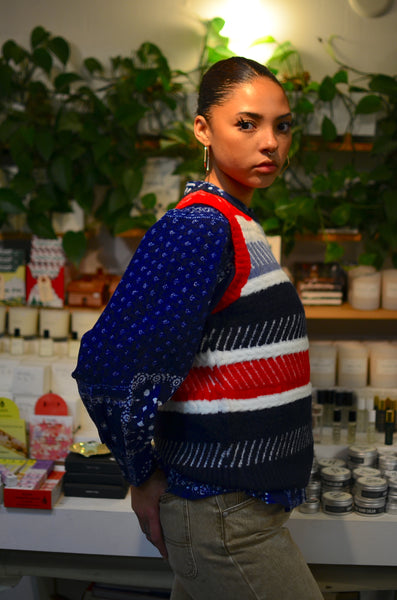 FRNCH PARIS - LINE KNITTED VEST